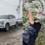 Cidade mais fria do Brasil tem sensação térmica de -20°C em dia de neve em SC