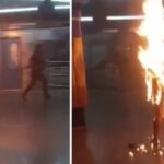 Homem em situação de rua ateia fogo ao próprio corpo na estação de metrô em São Paulo