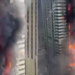 Incêndio atinge prédio residencial luxuoso em Dubai