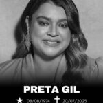 Morre a cantora Preta Gil aos 50 anos após longa batalha contra o câncer