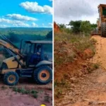 Serviços de patrolamento e encascalhamento avançam na comunidade do Buriti e melhoram qualidade das estradas vicinais em Utinga.