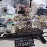 Polícia Civil desarticula laboratório de drogas e apreende fuzil e mais de 160 quilos de cocaína em Cafarnaum