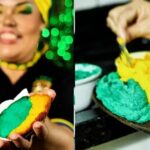 Baiana polemiza ao lançar acarajé com as cores da Seleção Brasielira para Copa do Mundo