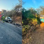 Colisão entre ônibus e picape deixa jovem morto e mulher ferida na BA-026, no sudoeste baiano