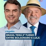Flávio Bolsonaro e Lula disputarão segundo turno da eleição presidencial