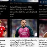 Site da Bola de Ouro publica três vencedores diferentes antes da cerimônia e retira artigos do ar; entenda
